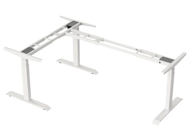 L-Shaped 3 Leg Electric Height Adjustable Table Frame